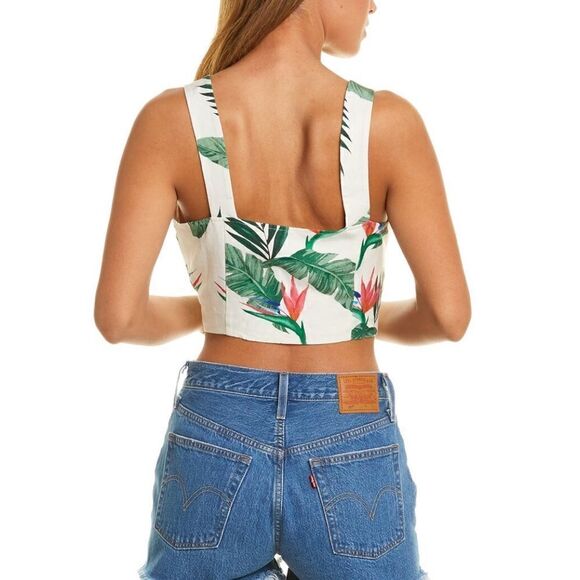 Rails Winnie Linen-Blend Tank in Beige - Picture 2 of 6